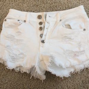 American eagle high rise denim shorts